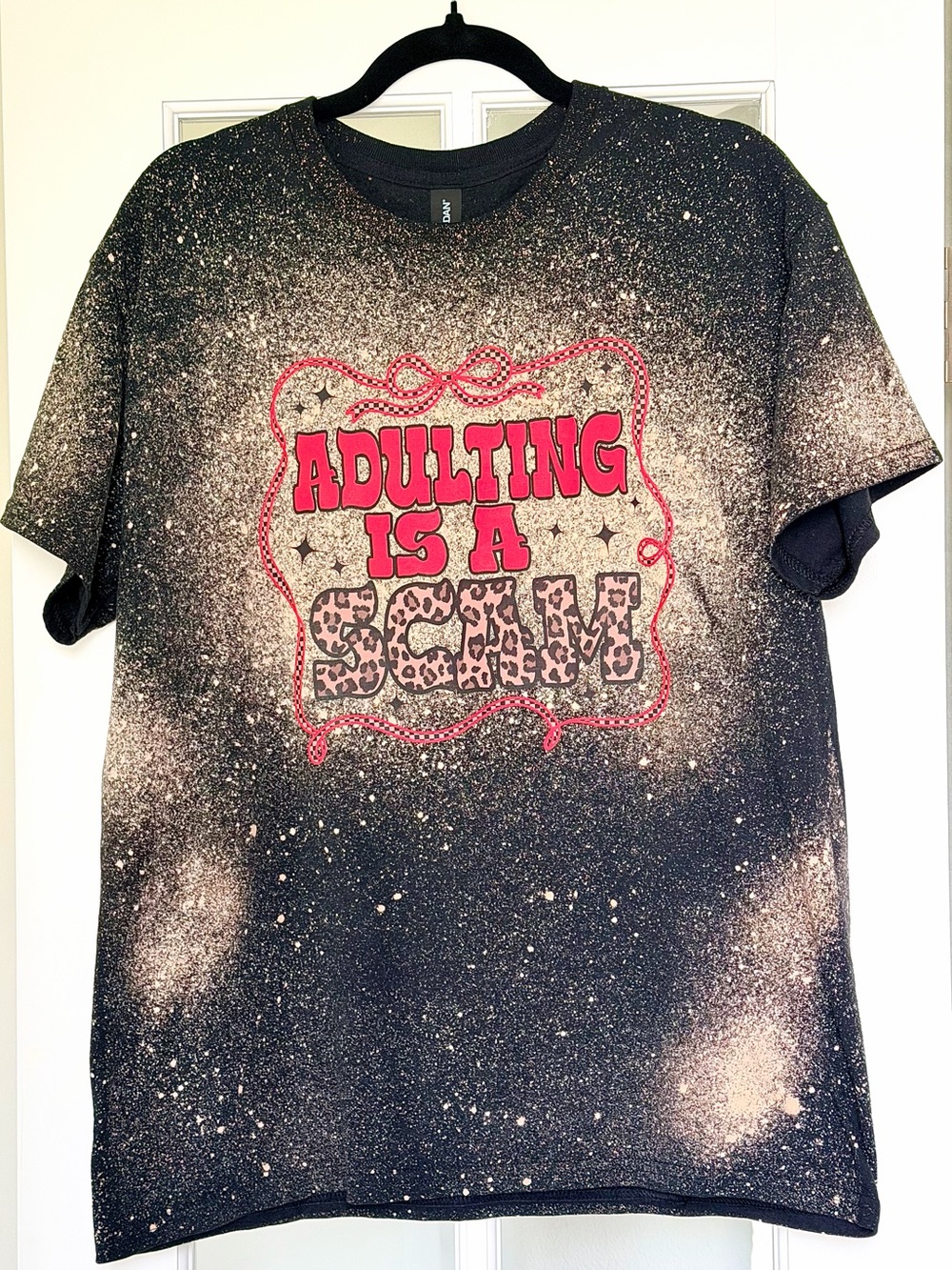 Women's Short Sleeve Bleached Graphic Tee